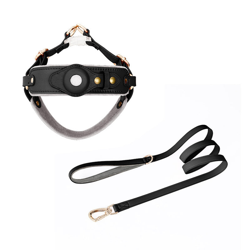 Chest Back Airtag Positioning with Dog Traction Rope