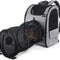 Pet Carrier Backpack with Tunnel, Dog Carrier Backpack Expandable Tunnel and Breathable Mesh for Cats Puppies, Pet Backpack Bag for Hiking Travel Camping Outdoor Hold Pets up to 18 Lbs