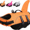 Dog Life Jackets for Extra Large Dogs, Dog Life Vest for Boating Swimming Kayaking, Shark Fin Dog Lifejackets Floatation Vest for Pool Lake, Reflective Dog Water Vest for Golden Retriever, Orange, XXL