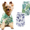 Dog Hawaiian Shirt Coconut Tree Print Summer Tee Shirts for Small/Medium Dogs/Cats (Green, M)